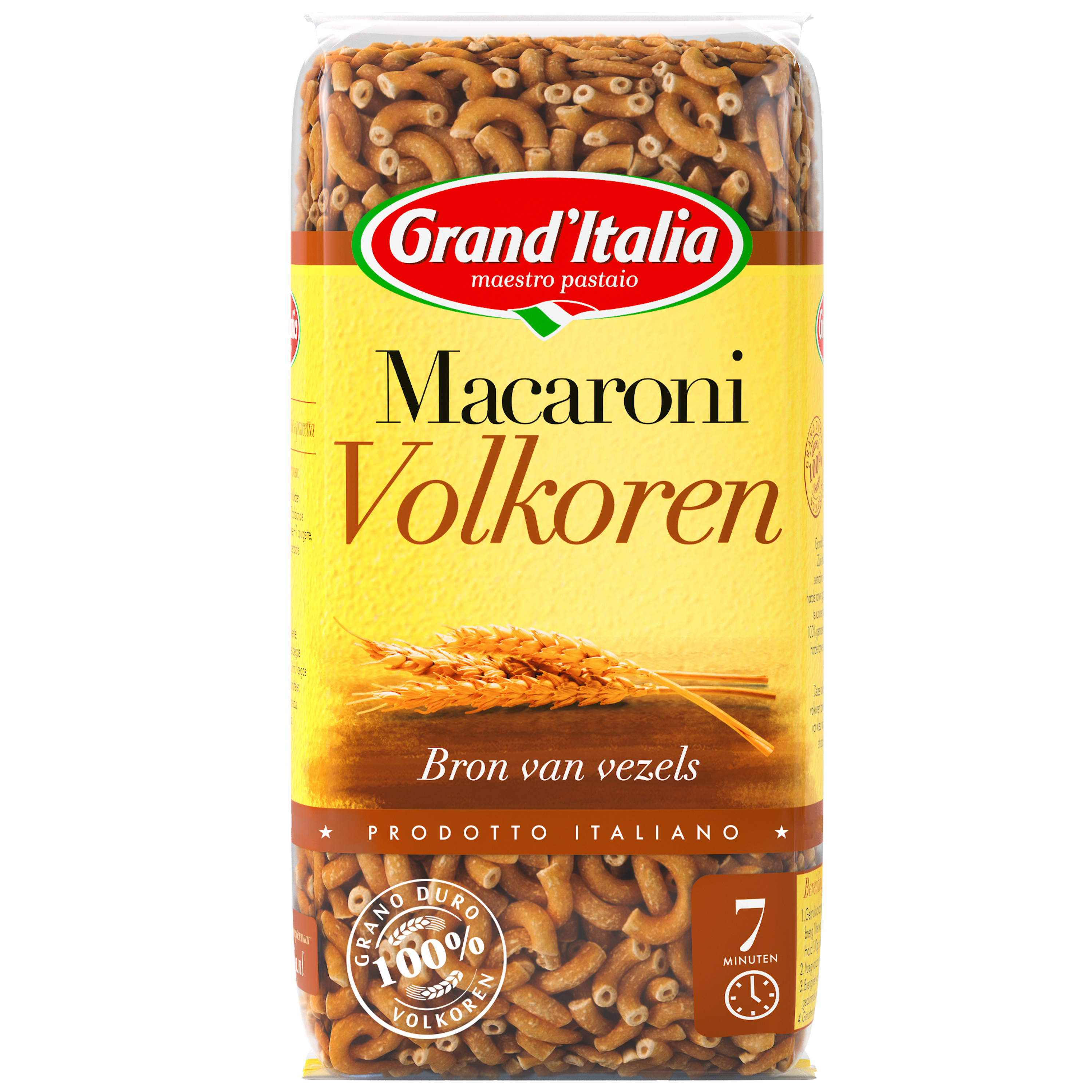 Pasta Macaroni Volkoren 500g Grand'Italia